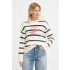 Tommy Hilfiger sveter dámsky bavlnený WW0WW49768 béžová S Tommy Hilfiger sveter dámsky bavlnený WW0WW49768 béžová S