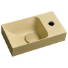 Sapho PICCOLINO betonové umývátko 30,8x17cm, baterie vpravo, žlutá mat Sapho PICCOLINO betonové umývátko 30,8x17cm, baterie vpravo, žlutá mat