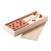 Domino a karty v dřevěné krabici Domino a karty v dřevěné krabici