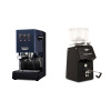 Gaggia Classic E24, blue + Ascaso H64, black Gaggia Classic E24, blue + Ascaso H64, black