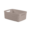 Obdĺžnikový košík Jute Beige 20 x 27 x 11 cm CURVER Obdĺžnikový košík Jute Beige 20 x 27 x 11 cm CURVER
