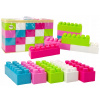 Veľké podlhovasté stavebné kocky v taške + farebné nálepky, 20 ks Veľké podlhovasté stavebné kocky v taške + farebné nálepky, 20 ks