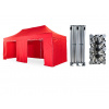 Nožnicový párty stan 3x6 m /6 nôh TENTino BIG HEXAGON Farba opláštenia: 7A - ČERVENÁ Nožnicový párty stan 3x6 m /6 nôh TENTino BIG HEXAGON Farba opláštenia: 7A - ČERVENÁ