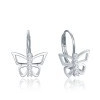 MINET JMAD0053SE00 - MINET Stříbrné náušnice motýlci s bílými zirkony MINET JMAD0053SE00 - MINET Stříbrné náušnice motýlci s bílými zirkony