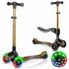 DETSKÁ TROJKOLESOVÁ KOLOBEŽKA BALANČNÁ SEDADLO SKLADACIA LED NUKIDO DETSKÁ TROJKOLESOVÁ KOLOBEŽKA BALANČNÁ SEDADLO SKLADACIA LED NUKIDO