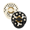 BIBS STUDIO Colour Polka cumlíky z prírodného kaučuku 2ks - veľkosť 2 - Ivory / Black BIBS STUDIO Colour Polka cumlíky z prírodného kaučuku 2ks - veľkosť 2 - Ivory / Black