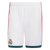 adidas Real Madrid Home Short 2026/27 Mens White/Green XL adidas Real Madrid Home Short 2026/27 Mens White/Green XL