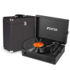 Fenton RP118B Retro gramofón s kufríkom na platne - LP prehrávač s reproduktormi - Bluetooth vstup/výstup - Čierny Fenton RP118B Retro gramofón s kufríkom na platne - LP prehrávač s reproduktormi - Bluetooth vstup/výstup - Čierny