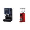 Gaggia New Classic E24 BC, blue + Eureka Atom W 65, ferrari red Gaggia New Classic E24 BC, blue + Eureka Atom W 65, ferrari red