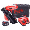 Milwaukee M18 FFN-502C Akumulátorová klincovačka 2x5.0 Ah, Kufor 4933471404 Milwaukee M18 FFN-502C Akumulátorová klincovačka 2x5.0 Ah, Kufor 4933471404
