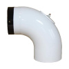 MULDENTHALER koleno hladké ø 150 mm; 90°, čisticí, WHE (bílý smalt) MULDENTHALER koleno hladké ø 150 mm; 90°, čisticí, WHE (bílý smalt)
