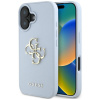 Guess Puzdro Grained Big 4G Logo Small Classic Logo iPhone 16 modré Guess Puzdro Grained Big 4G Logo Small Classic Logo iPhone 16 modré