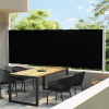 vidaXL Zaťahovacia bočná markíza na terasu 600x160 cm, čierna vidaXL Zaťahovacia bočná markíza na terasu 600x160 cm, čierna