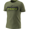 Tričko DYNAFIT Transalper Graphic S/S Tee M Military Green Zelená XXL Tričko DYNAFIT Transalper Graphic S/S Tee M Military Green Zelená XXL