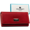 Červená dámska peňaženka z prírodnej a ekologickej kože so zapínaním na patent - Peterson Červená dámska peňaženka z prírodnej a ekologickej kože so zapínaním na patent - Peterson