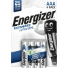 AAA Energizer L92 Ultimate Lithium R03 foto 4 ks AAA Energizer L92 Ultimate Lithium R03 foto 4 ks