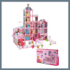 5-poschodový ružový domček pre bábiky HB2067498-5 5-poschodový ružový domček pre bábiky HB2067498-5