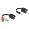 Delock RJ45 / jack / cinch audio prepojovací kábel [1x RJ45 zásvuka - 1x jack zástrčka 3,5 mm, RJ45 zásvuka Delock RJ45 / jack / cinch audio prepojovací kábel [1x RJ45 zásvuka - 1x jack zástrčka 3,5 mm, RJ45 zásvuka