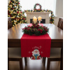 Vianočný obrus štola - červená so Santa Clausom - NORIMBERGA Vianočný obrus štola - červená so Santa Clausom - NORIMBERGA