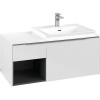 VILLEROY & BOCH Subway 3.0 závesná skrinka pod umývadlo (umývadlo vpravo), 2 zásuvky + regálový prvok, s LED osvetlením, 1001 x 516 x 422,5 mm, Brilliant White, C571L0VE VILLEROY & BOCH Subway 3.0 závesná skrinka pod umývadlo (umývadlo vpravo), 2 zásuvky + regálový prvok, s LED osvetlením, 1001 x 516 x 422,5 mm, Brilliant White, C571L0VE