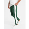 Ombre Men's sweatpants joggers with contrasting stripes - dark green zelená XL Ombre 5907064503728 Ombre Men's sweatpants joggers with contrasting stripes - dark green zelená XL Ombre 5907064503728