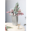 Vetvička MagicHome Vianoce, bobuľky so šiškami, červená, 34 cm Vetvička MagicHome Vianoce, bobuľky so šiškami, červená, 34 cm