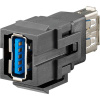 USB konektor Rutenbeck Rutenbeck KMK-USB 3.0 rw - Snap-in-Modul (Keystone) 17010650, USB typ A, 1 ks; 17010650 USB konektor Rutenbeck Rutenbeck KMK-USB 3.0 rw - Snap-in-Modul (Keystone) 17010650, USB typ A, 1 ks; 17010650