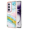 Gumený kryt Electroplating Marble na Oppo Reno12 Pro 5G - Zeleno zlatá Gumený kryt Electroplating Marble na Oppo Reno12 Pro 5G - Zeleno zlatá