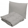 Webhidden Color sivá Celoročná prešívaná prikrývka s vankúšom Webhidden Color sivá Celoročná prešívaná prikrývka s vankúšom