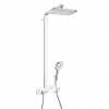 Hansgrohe Sprchový systém Raindance E na stěnu s termostatickou baterií bílá/chrom 27288400 Hansgrohe Sprchový systém Raindance E na stěnu s termostatickou baterií bílá/chrom 27288400