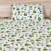 EVENIT Posteľné obliečky do postieľky 117B žabky a slimáčiky Bavlna 45x65+90x130 cm EVENIT Posteľné obliečky do postieľky 117B žabky a slimáčiky Bavlna 45x65+90x130 cm