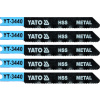 YATO List pílový do priamočiarej píly 70 mm na kov TPI21 5 ks (YT-3440) YATO List pílový do priamočiarej píly 70 mm na kov TPI21 5 ks (YT-3440)