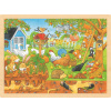 GOKI Drevené puzzle Zákutia našej záhrady 96 dielikov GOKI Drevené puzzle Zákutia našej záhrady 96 dielikov