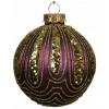 Vianočná guľa zdobená vianočná guľa 8 cm 1 ks Vianočná guľa zdobená vianočná guľa 8 cm 1 ks