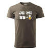 Je mi 60 pivo - Klasické pánske tričko vyššej gramáže - 2XL ( Army ) Je mi 60 pivo - Klasické pánske tričko vyššej gramáže - 2XL ( Army )