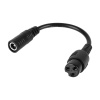 Adaptérový kábel DC 5.5×2.1 mm → GX16 (3-pin) – veľká letecká hlavica Adaptérový kábel DC 5.5×2.1 mm → GX16 (3-pin) – veľká letecká hlavica