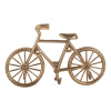 Clayre & Eef Zlatý antik nástenný kovový vešiak s 3mi háčikmi bicykel - 20*4*12 cm - Clayre & Eef Clayre & Eef Zlatý antik nástenný kovový vešiak s 3mi háčikmi bicykel - 20*4*12 cm - Clayre & Eef