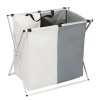 Skladací textilný kôš dvojkomorový 113 l 61 x 60 x 39 cm - X3480-B HomeLife Skladací textilný kôš dvojkomorový 113 l 61 x 60 x 39 cm - X3480-B HomeLife
