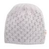 Baby Nellys Dvojvrstvová ažúrková čiapka bavlna sivá Baby Nellys Dvojvrstvová ažúrková čiapka bavlna sivá