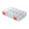 Prosperplast Organizér RQS BOX 27,5x18,6x4,1 cm transparentný/červený Prosperplast Organizér RQS BOX 27,5x18,6x4,1 cm transparentný/červený