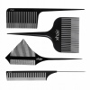 Kadernícky hrebeň na efiláciu, na procedúry xhair, čierny Kadernícky hrebeň na efiláciu, na procedúry xhair, čierny