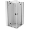 Mexen Mist-H Duo, 2-krídlový výklopný sprchový kút 115 x 115 cm, číre sklo, čierny profil, 8A5-115L-115P-70-00 Mexen Mist-H Duo, 2-krídlový výklopný sprchový kút 115 x 115 cm, číre sklo, čierny profil, 8A5-115L-115P-70-00