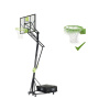 EXIT TOYS Exit Galaxy prenosný basketbalový kôš na kolieskach s obručou, zeleno - čierna farba EXIT TOYS Exit Galaxy prenosný basketbalový kôš na kolieskach s obručou, zeleno - čierna farba