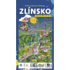 Ručně malovaná cyklomapa: Zlínsko - Malované Mapy Ručně malovaná cyklomapa: Zlínsko - Malované Mapy