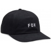 pánska šiltovka FOX WORDMARK ADJUSTABLE HAT Black pánska šiltovka FOX WORDMARK ADJUSTABLE HAT Black