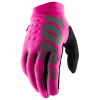 rukavice BRISKER, 100% dámské (růžová/černá) XL