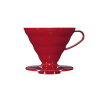 Plastový odkvapkávač kávy Hario V60-02 červený Plastový odkvapkávač kávy Hario V60-02 červený