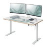 LEITZ Výškovo nastaviteľný elektrický ergonomický stôl Ergo biely 120x70 cm + LEITZ Ergo základňa LEITZ Výškovo nastaviteľný elektrický ergonomický stôl Ergo biely 120x70 cm + LEITZ Ergo základňa