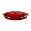 Le Creuset Pekáč na rybu HERITAGE 34 cm, CERISE, kamenina Le Creuset Pekáč na rybu HERITAGE 34 cm, CERISE, kamenina