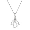 Strieborný náhrdelník anjel so Swarovski kryštálom biely 32082.1 crystal Strieborný náhrdelník anjel so Swarovski kryštálom biely 32082.1 crystal